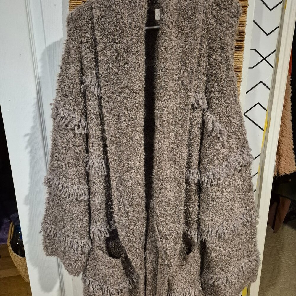 Purple Univeisal Thread Long Sweater